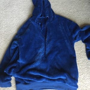 Ladies xl blue fleece worn once